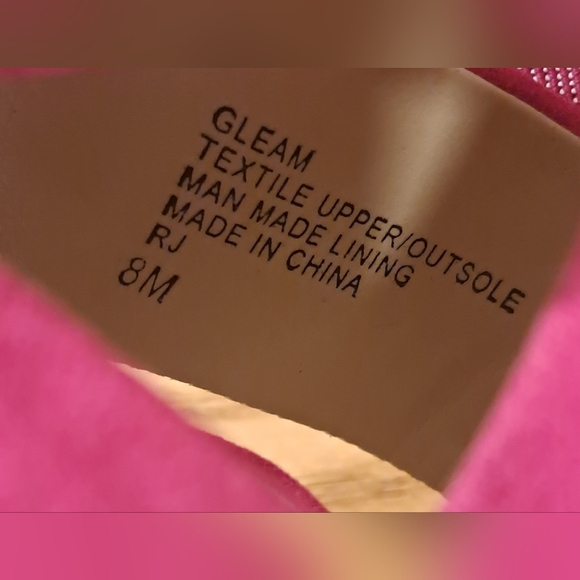 Y2K Charles David Gleam Vegan Neon Pink Chunky Boho Heel Block Sandal Shoe SZ 8M - Picture 8 of 8